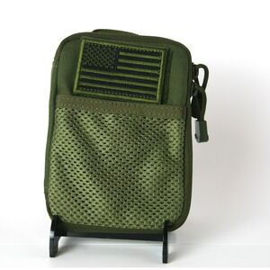 Condor Outdoor Gadget Pouch Olive Drab MOLLE Tactical EDC Utility Bag US Flag